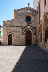 Fototapeta na wymiar Cathedral Maria Santissima di Romania, Tropea, Vibo Valentia district, Tyrrhenian coast, Calabria, Italy, Europe