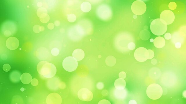 green bokeh background particles circles