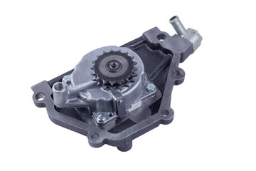 Fototapeta premium new internal combustion engine vacuum pump isolated on white background