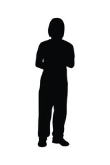 A girl silhouette vector	