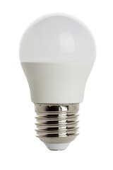 E27 socket LED lightbulb isolated on white background