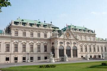 Fototapeta na wymiar Upper Belvedere palace in Vienna