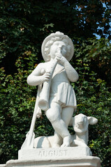 Obraz premium Sculpture in Belvedere park, Vienna