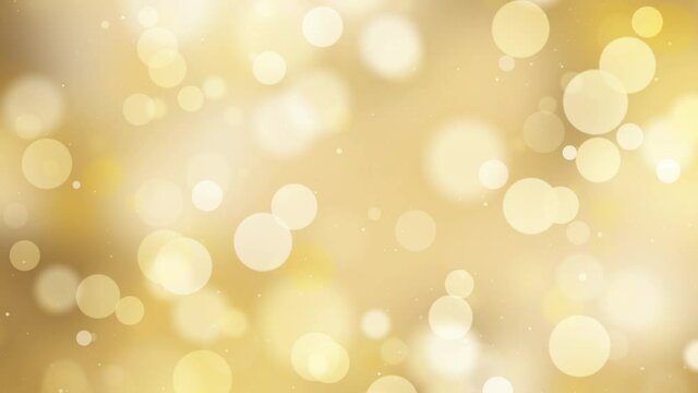 abstract golden circle bokeh background