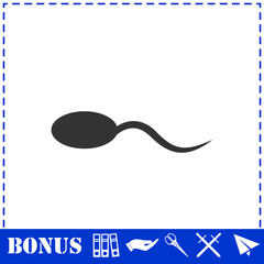 Sperm icon flat