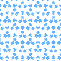 Blue seamless pattern on white background. can be used for wrapping paper, wallpaper etc.