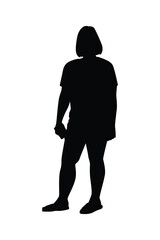 A girl silhouette vector	