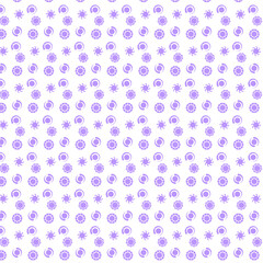 Seamless pattern in light purple on white background. can be used for wrapping paper, wallpaper etc.