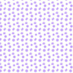 Seamless pattern in light purple on white background. can be used for wrapping paper, wallpaper etc.