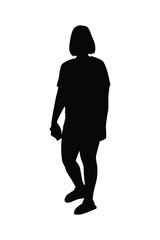 A girl silhouette vector	