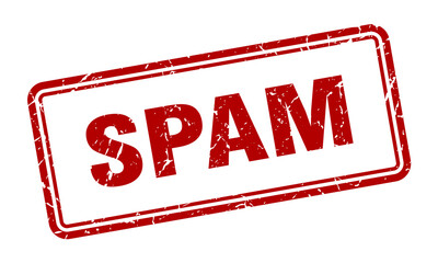 spam stamp. square grunge sign on white background