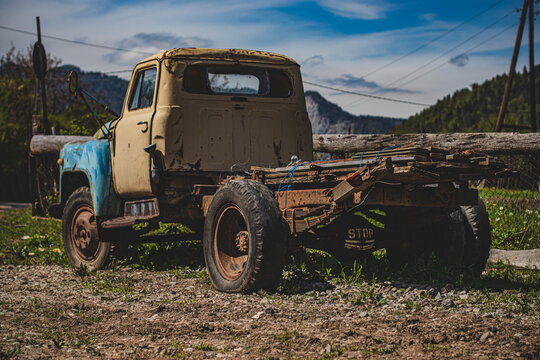 old rusty truck