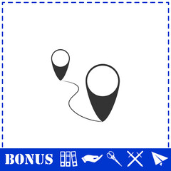 Location icon flat