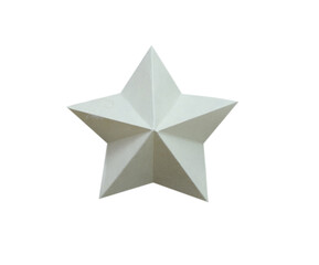 A yellow paper star