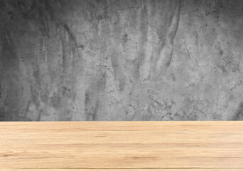 Wooden board for background or  product display.Wooden table for construction equipment show.