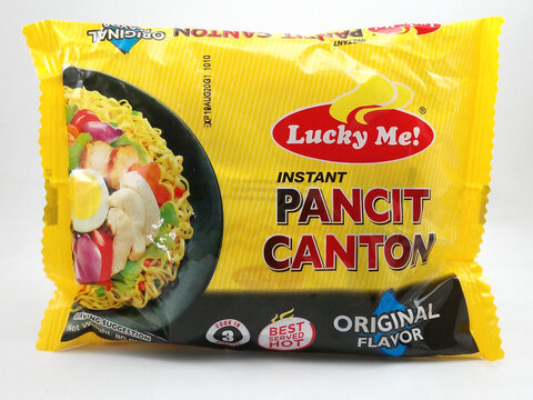 Lucky Me instant pancit canton noodles in Manila, Philippines