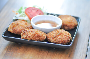 deep fried shrimp ball or fried shrimp ball