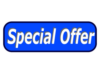 Special offer button Vector icon for apps and website