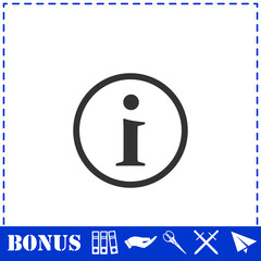 Info icon flat