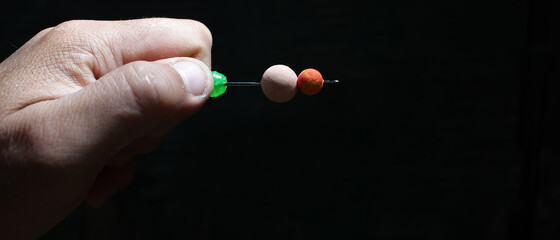 boiled carp for big fish and tackle