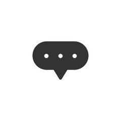 Speech bubble icon. Chat symbol modern, simple, vector, icon for website design, mobile app, ui. Vector Illustration