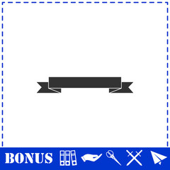 Ribbon icon flat