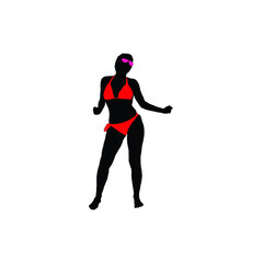 silhouette of a woman