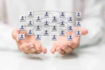 internet net and data digital concept teamwork.