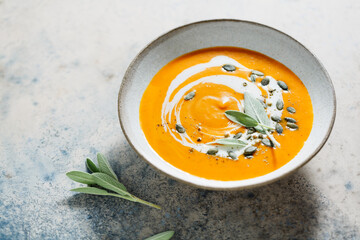 Carrot and ginger cream soup