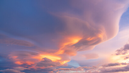 Beautiful sky background image, extreme climate change, very wonderful sunrise and sunset.