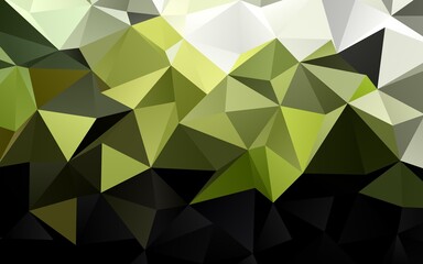Light Green vector low poly layout.