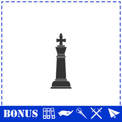Obraz na płótnie Canvas Chess icon flat
