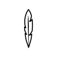 banana leaf icon, line style