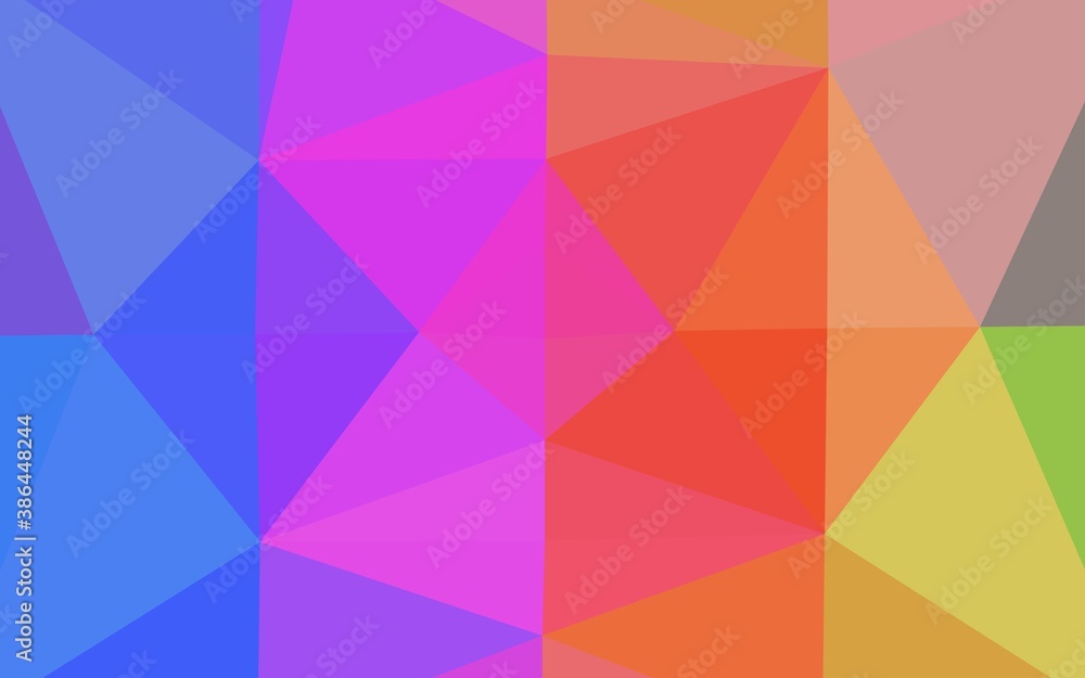Poster light multicolor, rainbow vector abstract mosaic pattern.