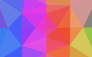 Light Multicolor, Rainbow vector abstract mosaic pattern.