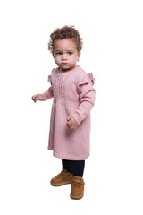 Beautiful happy little toddler girl