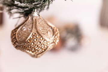 Mirror spheres. New Year's balls. Christmas tree decorations. Christmas jewelry.