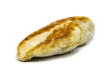 fried chicken breast isolated on white background