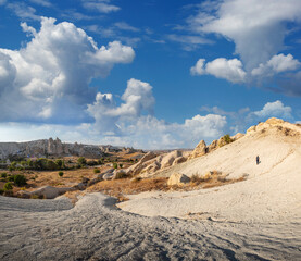 Natural landscape of turkish Cappadocia