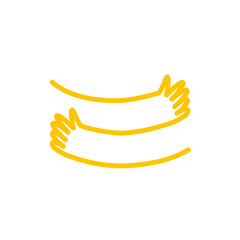 Obraz premium Hug icon. Clipart image isolated on white background.