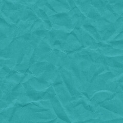 Blue vintage and old looking crumpled paper background. Retro cardboard texture. Grunge paper for drawing. Ancient book page. Present wrapping.