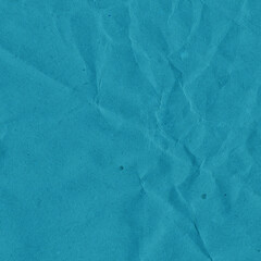 Blue vintage and old looking crumpled paper background. Retro cardboard texture. Grunge paper for drawing. Ancient book page. Present wrapping.