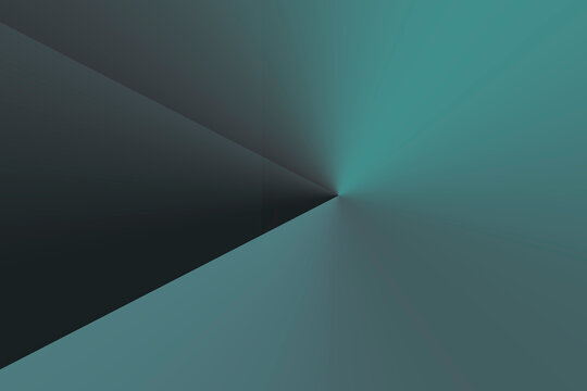 Illustrated background, triangle texture, video play button. Color black green.