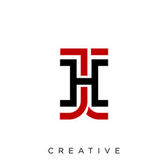 jh logo design vector icon symbol luxury 