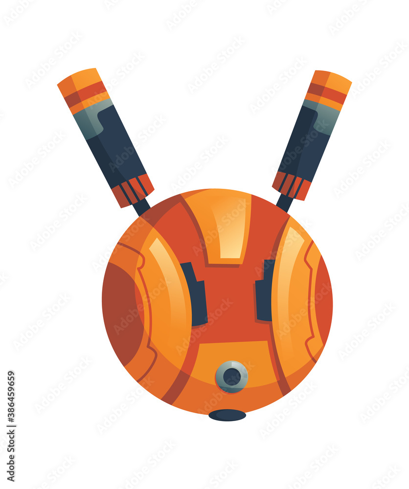 Aufkleber modern robot concept. robotics and artificial intelligence technologies cyborg, military combat exos