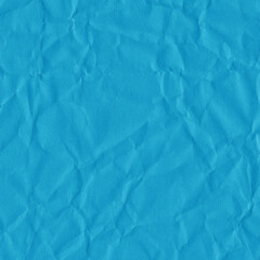 Blue vintage and old looking crumpled paper background. Retro cardboard texture. Grunge paper for drawing. Ancient book page. Present wrapping.