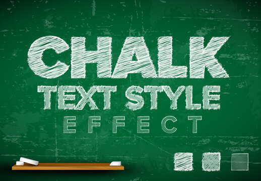 Chalk Editable Text Effect with Blackboard Background