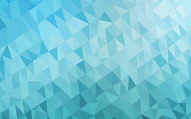 Light BLUE vector abstract polygonal texture.
