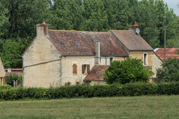 Fototapeta na wymiar Bauernhof in der Normandie