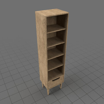 Bookshelf with drawer